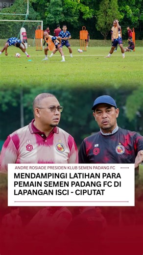 Latihan Semen Padang FC di Lapangan ISCI Ciputat