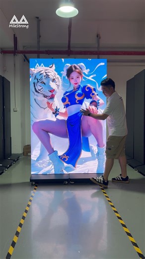 Milestrong LED Display on Instagram: "A versatile LED poster screen designed for flexible advertising📺✨ Multiple units can be connected for a larger visual impact or used independently for standalone displays. With a connectable, foldable, and portable design, it’s easy to move, set up, and adapt to different spaces and campaigns. 😊For inquiries or more info, pls contact us for the best services. 📫E-mail: admin@mile-strong.com 📞WhatsApp: +86 181 5331 6633 🌐https://www.mile-strong.com/ #Mile