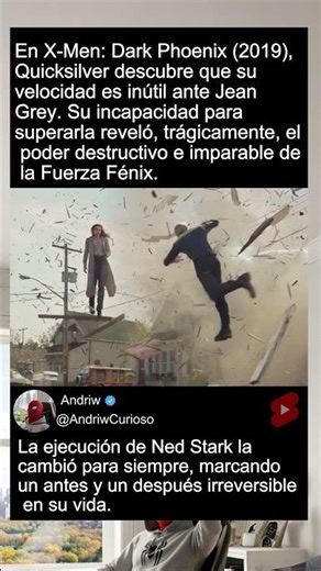 En X-Men Dark Phoenix (2019), Quicksilver descubre que su velocidad es...