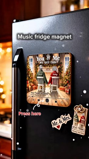 The sweetest gifts don't have to be expensive, give your partner something small but meaningful this Christmas  This personalized fridge magnet says "I love you" every single day. Perfect stocking stuffer or add-on gift that shows you care 殺 Sometimes the little things mean the most! Order now  https://trendingcustom.com/9401637 Worldwide shipping! | Perfect Gifts For Loved Ones | Facebook