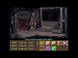 Indiana Jones and the Fate of Atlantis Walkthrough #6 - Statue head, Maze, Gold box, Worldstone