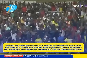 Confira os momentos dos golos dos Palancas Negras nesta segunda-feira no 11 de Novembro. Angola 2 - 1 Sudão | Rádio Nacional de Angola
