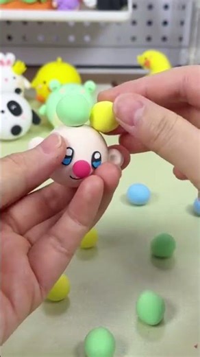 Clown kid #Clay handicrafts#Clay Tutorial#Handmade with ultra-light clay#Clay#Clown Douyin