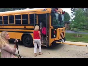 First day of school bus ride