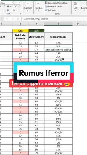 Rumus Iferror and Excel Tricks: How to Handle Errors in Excel