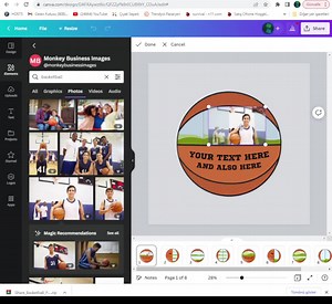 Basketball Photo Collage Canva Frame Template Canva Design Photo Fill Editable Download Digital File - Etsy