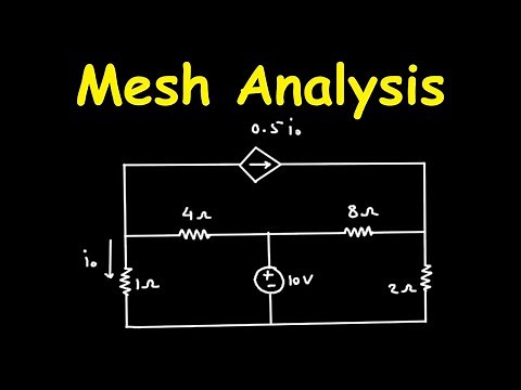 Mesh Analysis with Dependent Current Source | Electrical Engineering