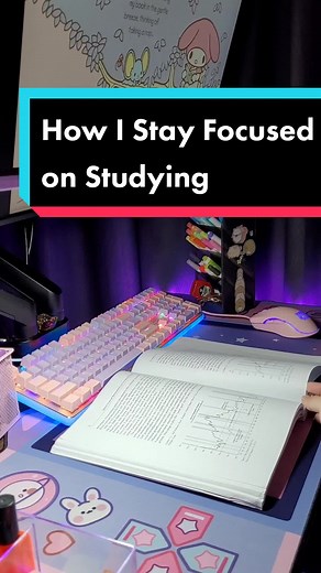 how I Stay Focused on Studying #studywithme #learningisfun #studyhacks #studytok #studytips