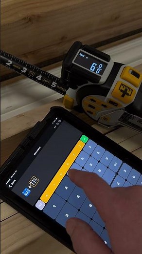 No need to write down measurements wit a digital tape measure and use the directly in a calculator