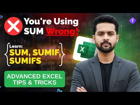 You're Using SUM Wrong ❌ (SUM, SUMIF, SUMIFS) | Advanced Excel Formula for Beginners | TechLoons