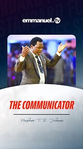 235K views · 18K reactions | The Holy Spirit is a communicator; Our Concsience, the communication point! | TB Joshua Ministries | Facebook