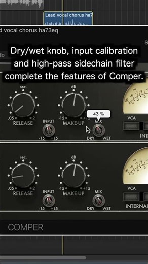Two compressors in one plugin: Analog Obsession Comper #shorts #plugins #freevstplugins #producer