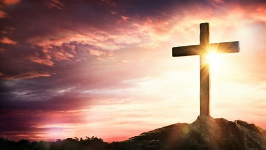 Cross, Sunrise, Sunset. Free Stock Video