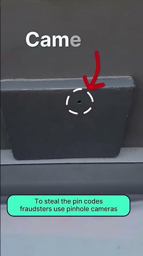 A hacking skimmer inside an ATM machine #shorts