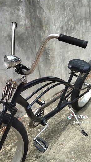 california beach bike 🖤 #cruiserbicycle #chopper #beachbike #bicyclecustom