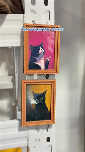 Boring fridge?Add screaming kittens.#MiniDecor#CatTok#HomeVibes#ViralPick#TrendingNow