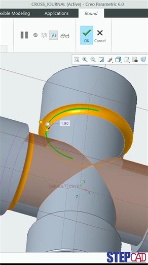 Part 3: Cross Journal Modeling in Creo Timelapse