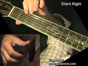 SILENT NIGHT: Fingerstyle Guitar Lesson + TAB by GuitarNick
