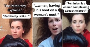 Woman explains why the patriarchy is like a man's boot on a woman's neck, and it's spot-on