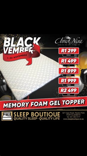 18 reactions | a GEL MEMORY FOAM MATTRESS TOPPER provides enhanced comfort, pressure relief, and temperature regulation by combining memory foam's body-contouring support with gel beads that help dissipate heat. Key benefits include reducing aches and pains, improving spinal alignment, absorbing motion to prevent partner disturbance, and upgrading an existing mattress to make it feel softer and more supportive. | Sleep Boutique | Facebook