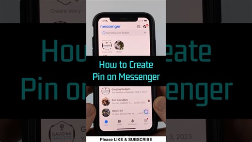 How to Create a PIN in Messenger? Creating a PIN in Messenger adds an extra layer of security to your private conversations. In this tutorial, you'll learn how to set up a Messenger PIN, enable PIN lock, and protect your chats on iPhone, Android, and the Messenger app in 2025. This means you can keep your messages secure and prevent unauthorized access to your conversations without needing any third-party apps. #messenger #facebookmessenger #facebook #tech #howto #tutorial #technology #GaugingGa