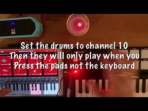 Worlde Panda Mini Midi Controller DEMO with iPad and iOS APP Sampletank MIDI LEARN/PADS & MORE