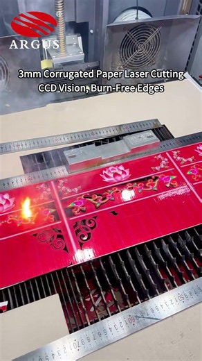 High-Precision 3mm Corrugated Paper Laser Cutting Solution with CCD Vision and Burn-Free Edges