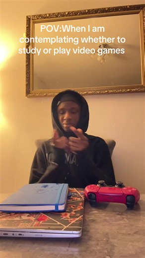 Contemplating Study or Video Games: A Humorous POV