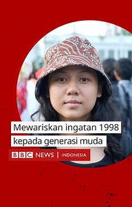 348K views · 5.6K reactions | Peristiwa 1998 mulai samar di kalangan generasi Z. Namun bagi Sumarsih, ibu yang anaknya tewas pada Tragedi Semanggi I, memori 98 harus terus diingat. "Jangan sampai peristiwa itu terjadi lagi kepada anak muda." https://bbc.in/3Bp5n3M | BBC News Indonesia | Facebook