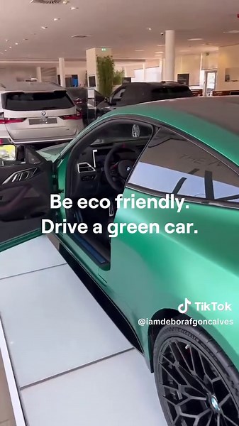Be eco friendly. Drive a green car.🌱 #iamdeboragonçalves #m4cs #BMW #bmwcommunity #bmwlovers #carslover #bmcar #fyp #foryou