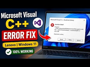 Microsoft Visual C++ Runtime Library Error Fix | CCXProcess Error Fix in Windows 11