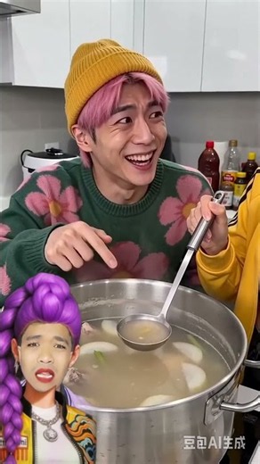 Abby tries Rumi's cooking 😭 #kpopdemonhunters