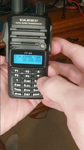 Enter CTCSS Code For TX / RCV On Yaesu FT 65R