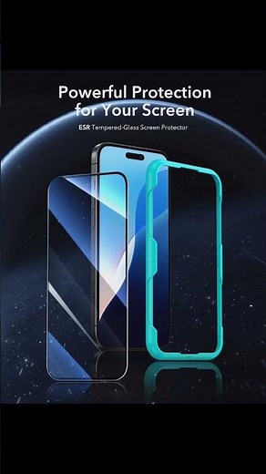 ESR Tempered Glass Screen Protector for iPhone 13/14/15/16/17 Pro Max | HD Clear Anti-Spy | 80% OFF!