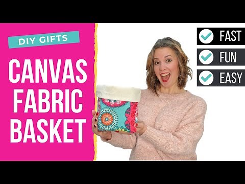 How To Make A Fabric Basket Step By Step | Fabric Basket Gift Idea
