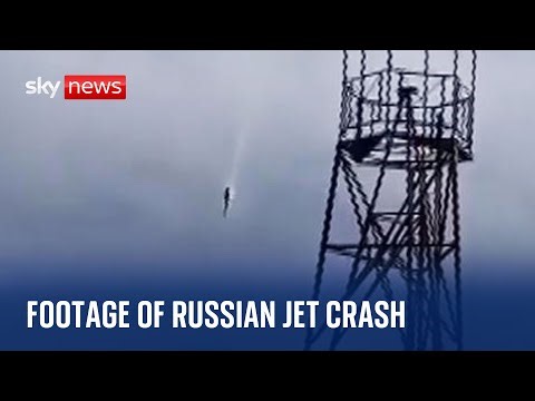 Wagner boss: First video from Russian jet crash site
