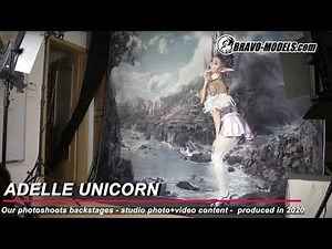 429 Backstage Photoshoot with model Adelle Unicorn - Cosplay photo video content