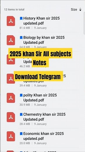 Download 2025 khan Sir PDF Notes, All subjects, History, Polity, Geography, Biology, #khansir