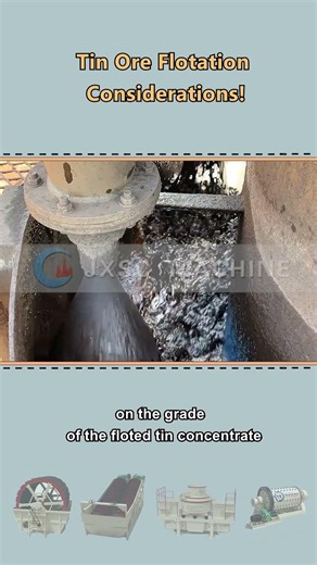 Tin Ore Flotation Considerations!