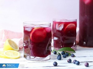 Sugar-Free Blueberry & Lemon Electrolyte Drink | KetoDiet Blog