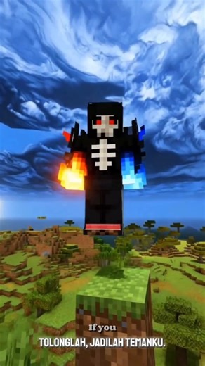 King Skeleton in Minecraft skin #minecraft #shorts