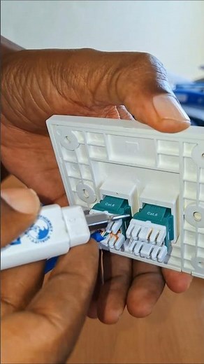 How to remove Cat6 keystone jack from Face plate #networking