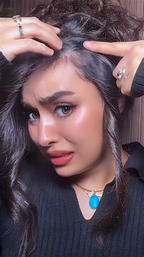 1.1M views · 5.7K reactions | Root touch up hair powder #nouhailaait__ #hack #tips #makeup | الآنسه | Facebook