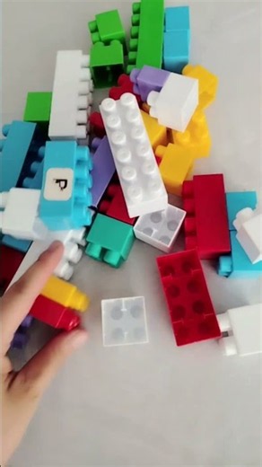 Easy Lego Color Tower Building! 🧱✨ #shorts
