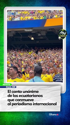 Miles de ecuatorianos cantan el Himno Nacional antes del partido decisivo