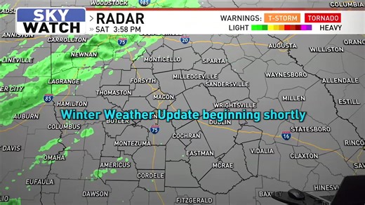 Join Meteorologist Noah Hauck as he gives an update on the potential winter weather heading into Sunday morning. | WGXA.tv