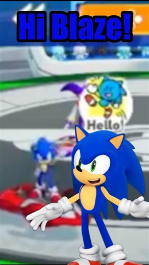 Hi Blaze! (Live Stream Highlight 21) #sonic #sonicracingcrossworlds #shorts