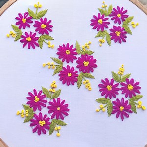 ✨simpley super gorgeous embroidery design for dresses 🌺🌿 | Secret Hand Stitch