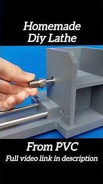 Homemade Diy lathe From PVC pipe | #lathe #diy #lathemachine #inventions #dcmotor #machine #science