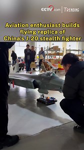 This video shows the work of a model aircraft enthusiast who has built a flying replica of China's J-20 stealth fighter. From design to takeoff, every detail reflects both passion and precision. #Trending For more: https://english.cctv.com/ | CCTV